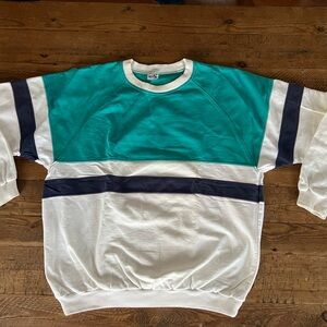 Kids Teal and White Striped Shirt